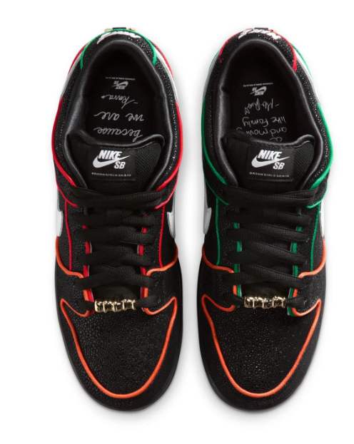 Nike SB Dunk Low Pro QS | Black / White / Challenge Red