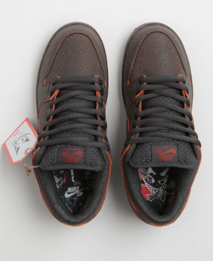 Nike SB Dunk Low Pro Premium 'Krampus' | Dark Smoke Grey / Campfire Orange / Black