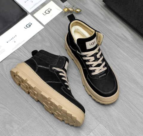 UGG Men's High-Top Sneaker — Black/Sand