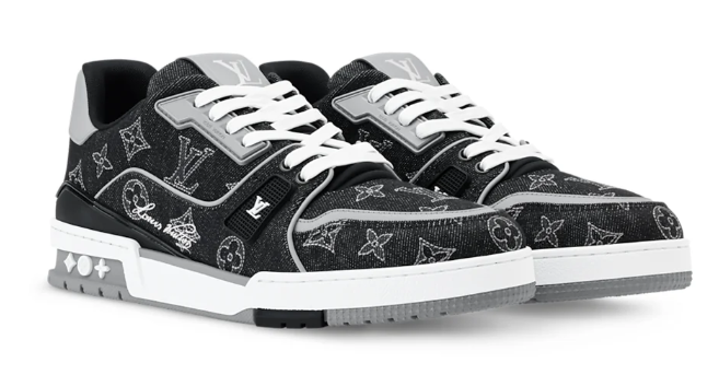 Louis Vuitton LV Trainer Sneaker 'Monogram Denim' — Brown
