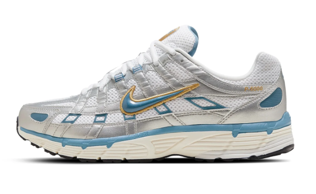 Nike P-6000 'Metallic Silver Aegean Storm' | Retro Running Trainer