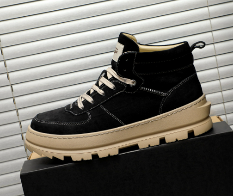 UGG Men's High-Top Sneaker — Black/Sand