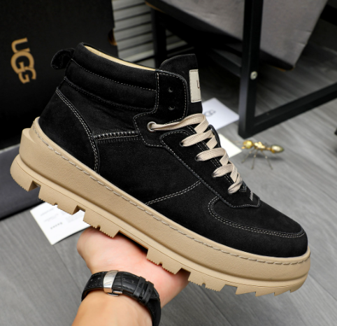 UGG Men's High-Top Sneaker — Black/Sand