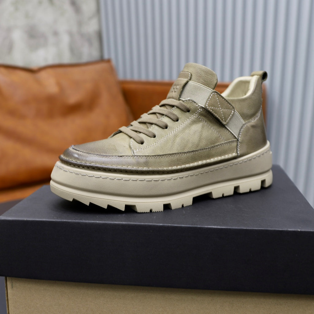 UGG Men's High-Top Leather Sneaker — Olive Green