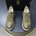 UGG Men's High-Top Leather Sneaker — Olive Green