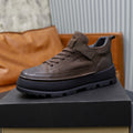 UGG Men's Low-Top Leather Sneaker — Chocolate Brown