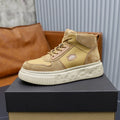 UGG Men's High-Top Suede Sneaker — Wheat with Logo Badge