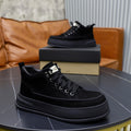 UGG Men's High-Top Suede Sneaker — Black with Shearling