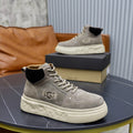UGG Men's High-Top Suede Sneaker — Grey with Embroidered Logo