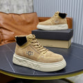 UGG Men's High-Top Suede Sneaker — Sand with Embroidered Logo