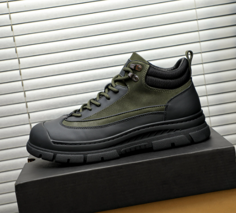 Men's Olive & Black High-Top Tactical Boot