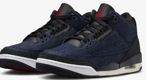 Air Jordan 3 Retro x Levi's 'Indigo/Gym Red' Men's Shoes